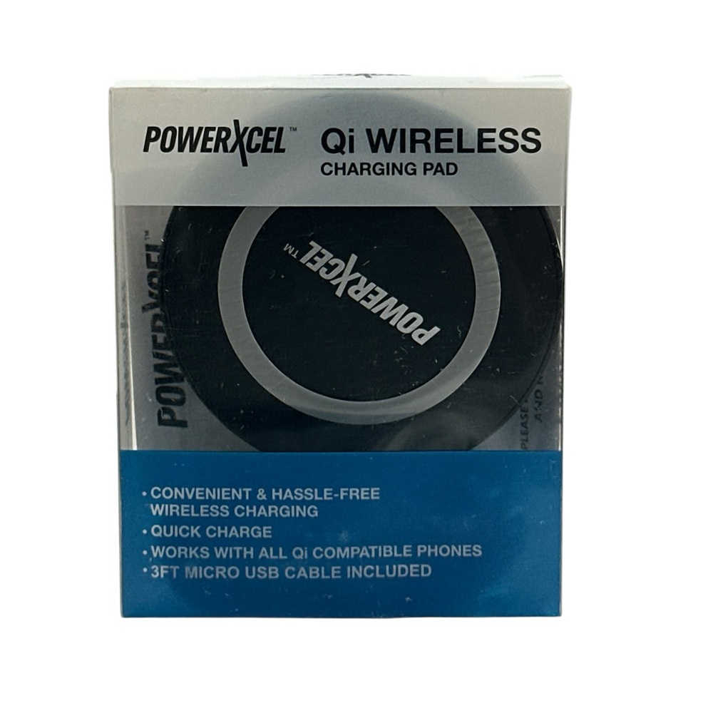 PowerXcel Qi Wireless Charging Pad - Black